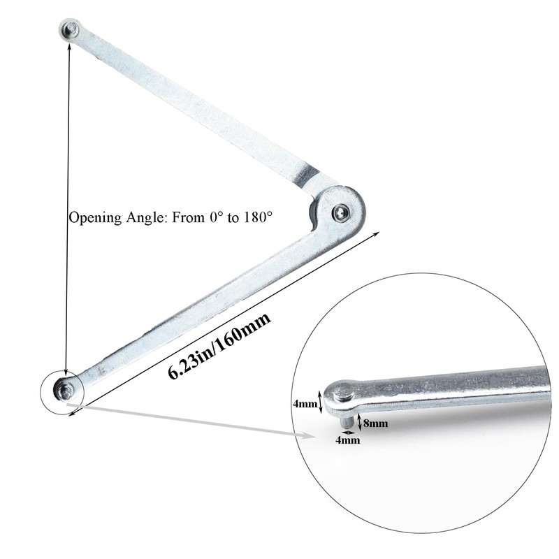 Heavy-Duty Angle Grinder Wrench, Universal High-Strength Reinforced Carbon Steel Adjustable