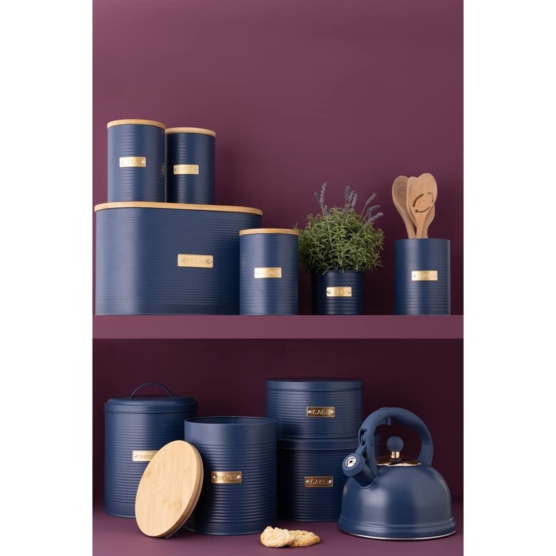 Typhoon Otto 1401.228 Sugar Bowl, Steel, Bamboo, 1.4 Litres, Blue