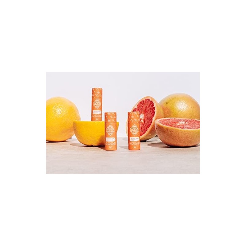 KOBOL Bálsamo Labial Cítrico Vegano Push Up Hidratación Natural
