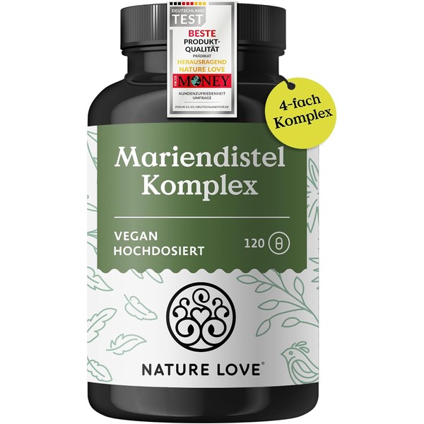 NATURE LOVE® Milk Thistle - Premium 4-Way Complex: Marian Thistle