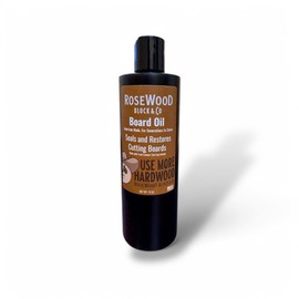 RoseWood Block Oil, 16 oz, Food-Safe & Non-Toxic, Deep Wood Conditioning, Utensils and Wood Surfaces, Enhancing Natural Grain Patterns, Proudly Bottled and Packaged by RWB, Made in America