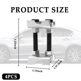4PCS Coil Spring Spacer,2 Way Adjustable Coil Spring Compressor Tool Keep Springs Aligned & Shock Absorber,Automotive Strut Spring Compressor Suitable for Cars,SUVs,Trucks (4PCS)