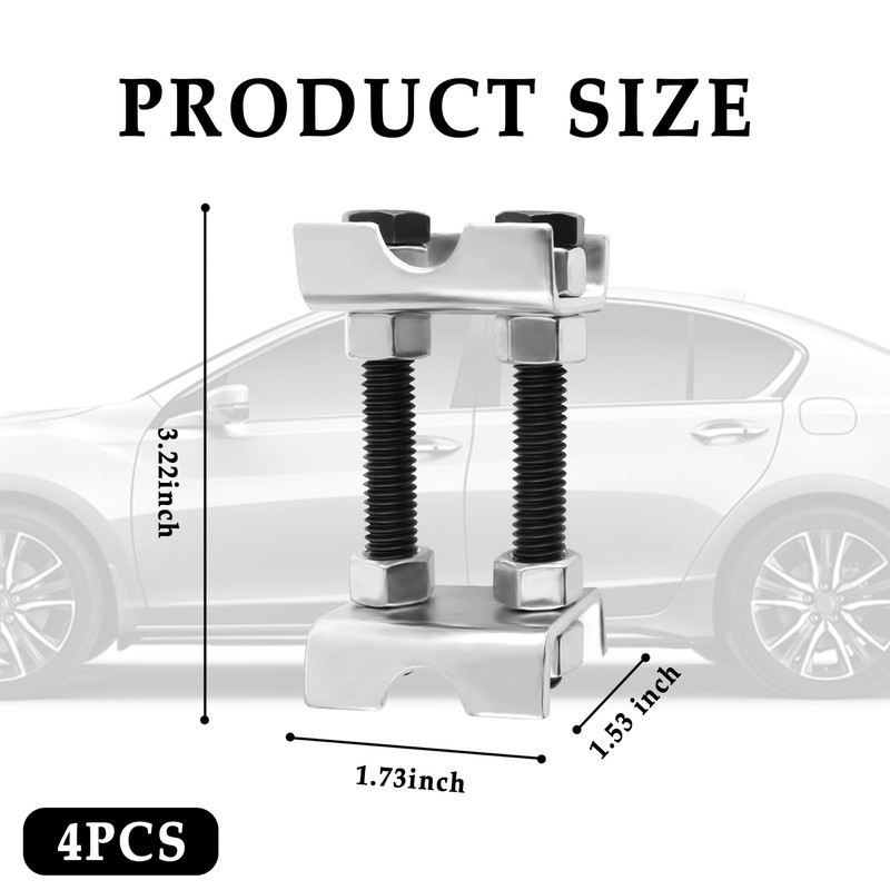 4PCS Coil Spring Spacer,2 Way Adjustable Coil Spring Compressor Tool