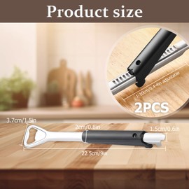 FainFun Pack of 2 Adjustable Can Opener for Seniors, Effortless Jar Opener, Labor Saving Can Opener, Arthritis Jar Opener, Lid Opener Stainless Steel for Weak Hands, Arthritis