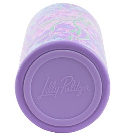 Lilly Pulitzer Stainless Steel Water Bottle, 20 Oz Metal Water Bottle, Double Wall Insulated Tumbler with Lid, Secret Escape