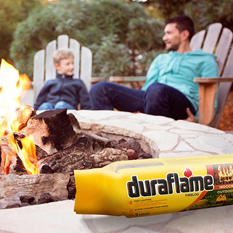 Duraflame 6-Pack Indoor/Outdoor Logs for Fireplace & Fire Pit, 3-Hour