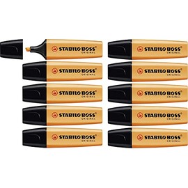 Stabilo Boss Highlighters Chisel Tip 2-5mm Line Orange 70/54