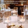6 Pack Square Glass Vases for Centerpieces 4" x 4"