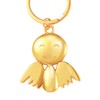 HEZEN Smile Angel Keychain,Car Key Pendant,Key Chain Charm, (Light Gold)