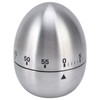 Cooking Timer Egg Shaped Clear Scale Design Manual Mechanical 60