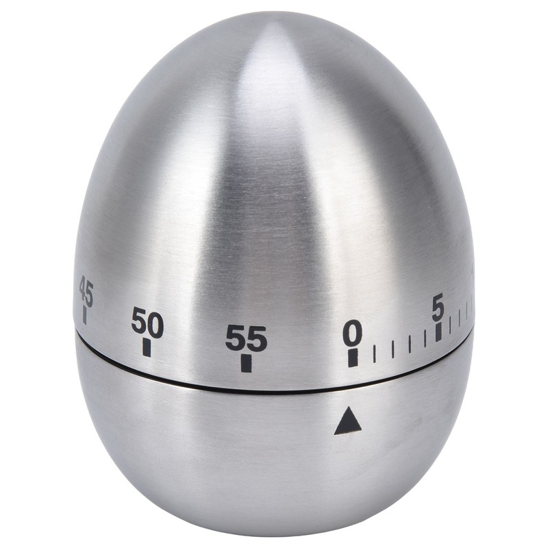 Cooking Timer Egg Shaped Clear Scale Design Manual Mechanical 60