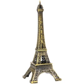 DPWOUM 1Pc Gold Eiffel Tower Statue Mini Eiffel Tower Artificial Eiffel Tower Metal Mini Decorative Paris Eiffel Tower Figure Table Decoration Collectible Figurines