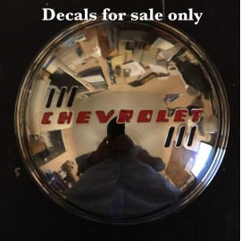 DG DISTRIBUTIONS 1939 Chevy MASTER DELUXE convertible standard coupe sedan delivery hubcap decal