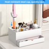 NIUBEE Hair Tool Organizer, White Acrylic Hair Dryer and Styling
