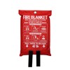 WUERLI Fire Blanket,47" x 71",Fiberglass Fire Blanket for Camping and