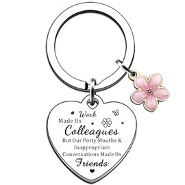 JMIMO Colleague Leaving Gifts Goodbye Gift for Coworkers Friends Boss Retirement Gifts Work Made Us Colleagues Keyring