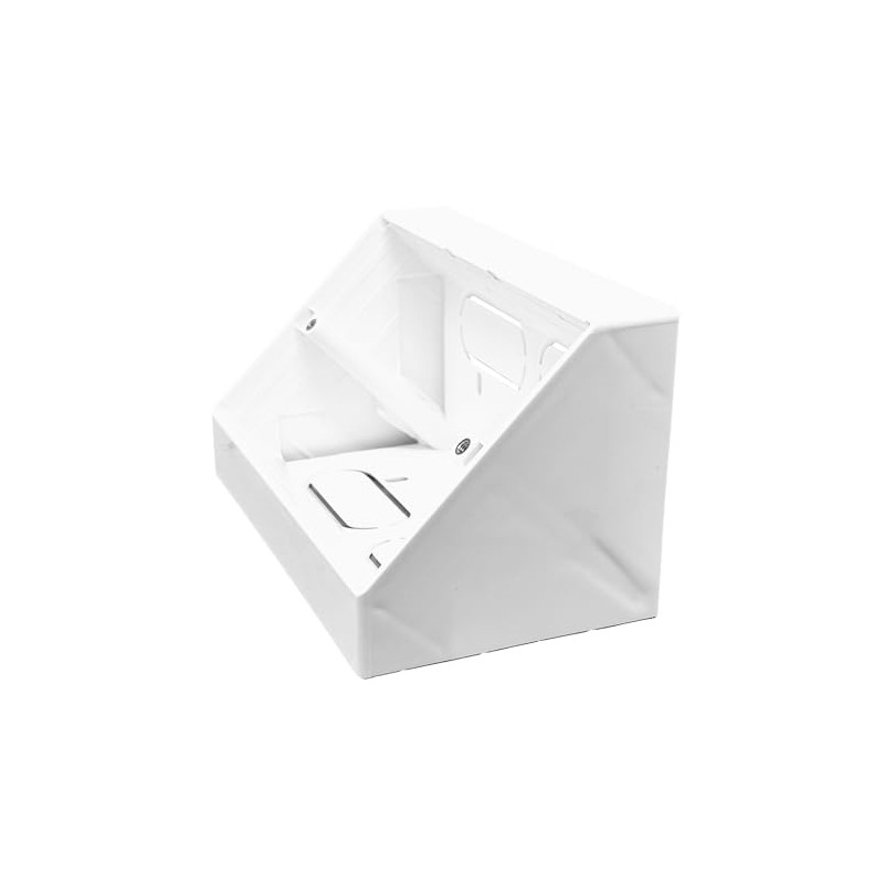 Evoges 45 Degree Angled Surface Mount Pattress Electrical Back Box,
