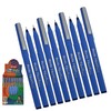 FibrePoint Fineliner Pens, BLUE, Extra Fine Tip (0.5mm), Pack of