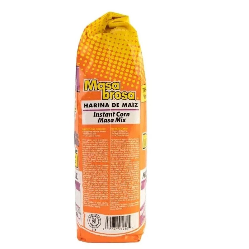 Masa Brosa Instant Corn Mix, 4.4 lb, Gluten Free Harina
