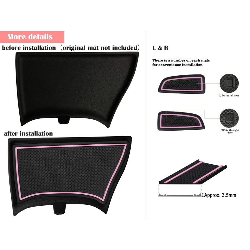 auovo Cup Holder Insert Liner Coaster Anti Dust Mats for