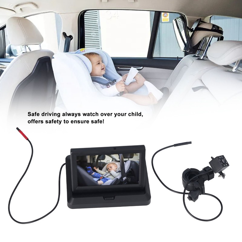 Baby Car Camera Adjustable Clear Bright Wide View Rear Facing