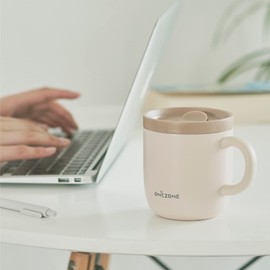 Doshisha ON℃Zone Mug, Specialty Mug for People Who Are Sensitive to Hot Drinks, [Recommended for People Who Are Sensitive to Hot Drinks], 8.8 fl. oz. (260 mL), Pink Beige