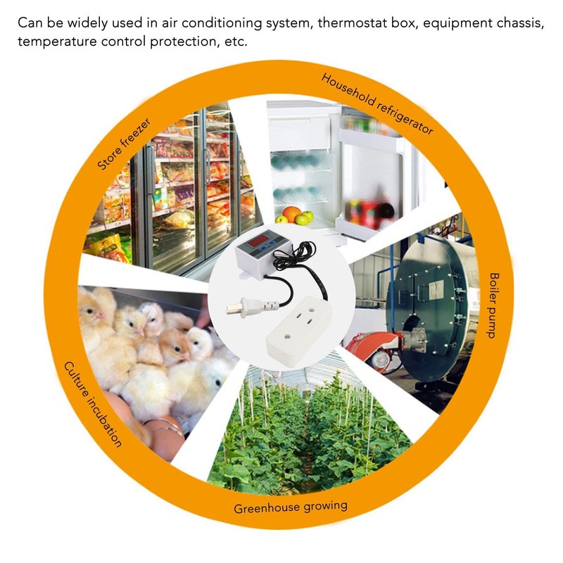 Digital Thermostat Control Switch 110‑220V Waterproof Probe Temperature Controller Switch