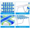 HAPPYGRILL 6 Pack Folding Chairs Set Portable Lightweight Web Dining