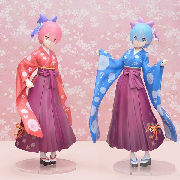 Re:Zero - Starting Life in Another World Super Premium Figure "Rem" - Japanese Style & Ram - Japanese Style - Set of 2 Types