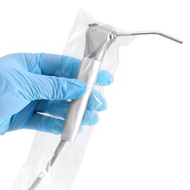 JMU 18000PCS Dental Air Water Syringe Sleeves with Precut Opening, Disposable Clear Plastic Protective Barrier, 2.5" x 10", 36 Boxes of 500PCS