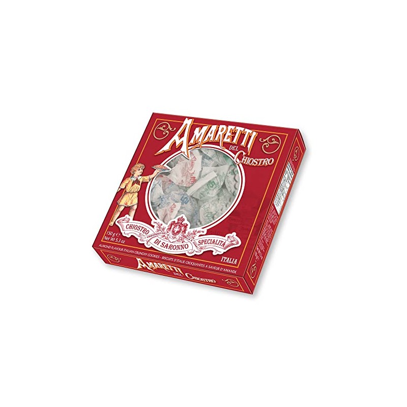 Amaretti Del Chiostro, Amaretti Di Saronno Crunchy Italian Cookies, 5.3