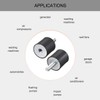 sourcing map M8 Male Female Rubber Mounts Vibration Insulators Shock