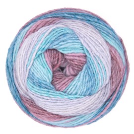 Gründl Luminosa Bobbel Gradient Wool, Crochet Wool with Colour Gradient, Knitting Yarn Needle Size 5 to 6 mm, 200 g (04)