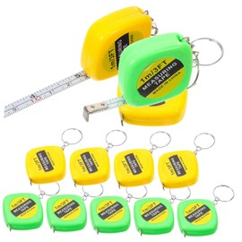 IMIKEYA 12PCS Mini Tape Measure Keychains - Retractable Measuring Tapes for & Adults - Party Favors