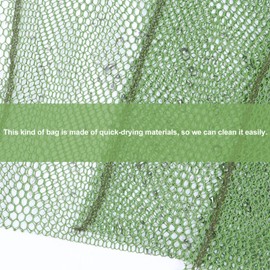 BESPORTBLE 3pcs Products Chum Bag Fishing Net Attract Game Fish Clam Bag Bait Container Draw String Mesh Sack Shell Collector Fishing Supplies Random Color