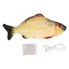 Electric Fish Cat Toy Plush Moving Wagging Jumping Automatic Simulation