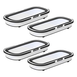 Superio Fold N' Go Mop Buckets with Wheels 4-Pack - Collapsible Cleaning Bucket, 10L, Portable Water Pail for Home, Car, and Outdoor Use