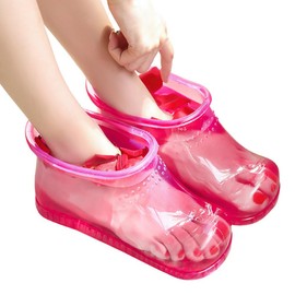 HEALLILY Foot Spa Massager Portable Massage Foot Bath Shoes: Foot Spa Shoes Foot Scrubber Massage Bucket Boots Thermal Massage to Promote Blood Circulation for Soaking Foot Toe Nails Ankles Foot Spa