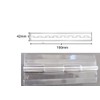 Pack of 5 Transparent Clear Plastic Acrylic 100mm Continuous Piano