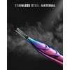 FERYES Cuticle Pusher with Fork, 2-in-1 Cuticle Trimmer Nail Care