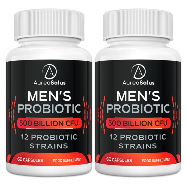 Probiotic for Men, 500 Billion CFU 12 Strains, Men's Probiotic