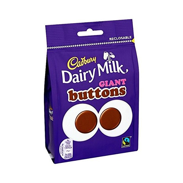 Cadbury Dairy Milk Giant Buttons Chocolate 119g Bag