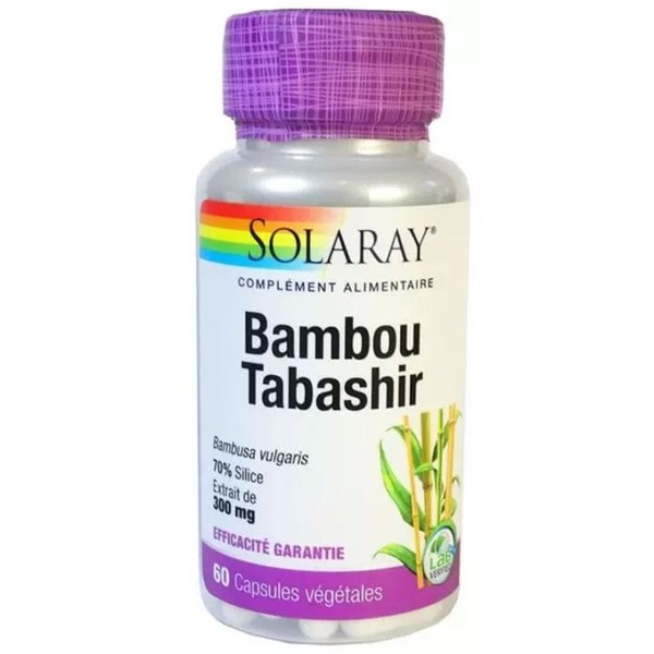 Solaray Bambou Tabashir 300 mg 60 gélules