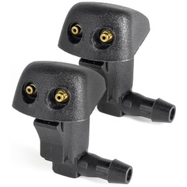 Click&Fit 2-pcs Windshield Washer Nozzles Compatible with Mazda 3 MK1 2003-09, Mazda 5 MK2 2006-10, Mazda 6 MK1 2002-2008 Wiper Jet Fluid GK2C67510B BN8W-67-510