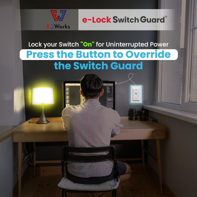 Switch Guard with Slider & Easy ON/OFF Push Button Activation