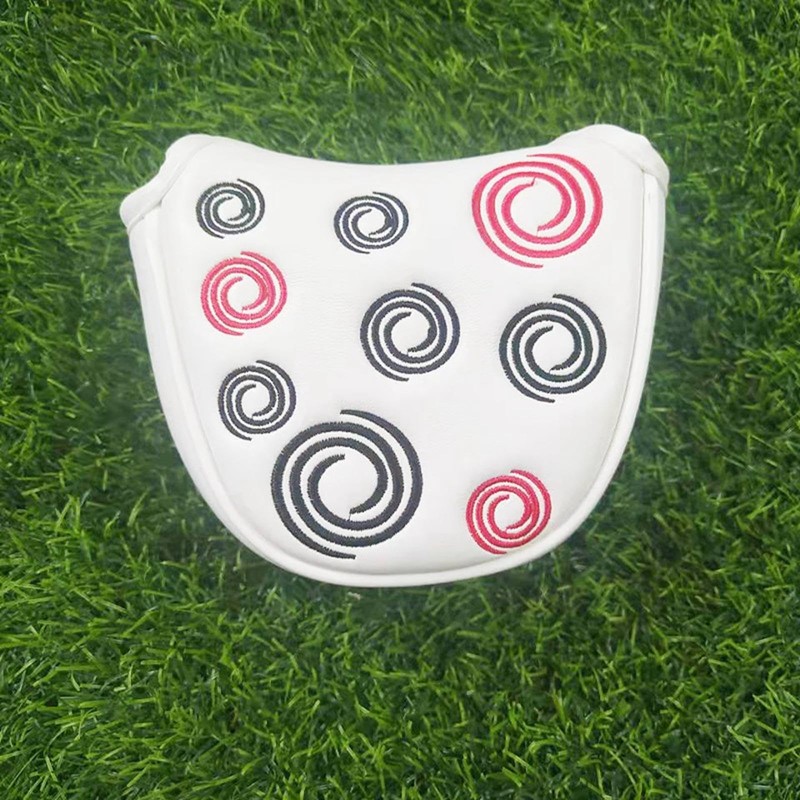 lopituwe Golf Putter Head Covers Premium Circle Embroidery Magnetic Closure