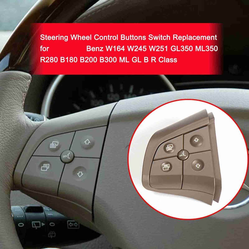 Steering Wheel Control Buttons Switch Replacement for Benz W164 W245