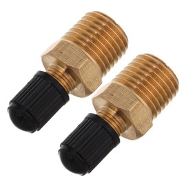 KONTONTY 2pcs Car Air Inflator Adapter Expansion Tank Inflator Nozzle Pressure Tank Barrel Seal Valve Core Threaded Tire Core Valve Brass Valve Body for Car 1/4 Npt
