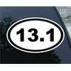 World Design 13.1 Marathon Euro Oval Car Decal/Sticker - Black