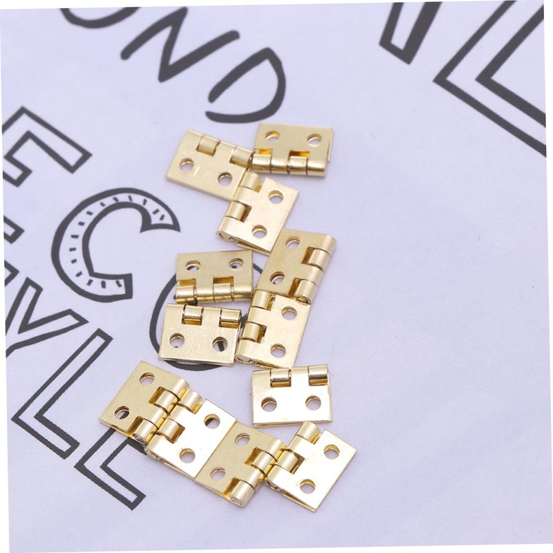 CIYODO Dollhouse Miniature Hinges 1/12 Scale Metal Cabinet Hinge with